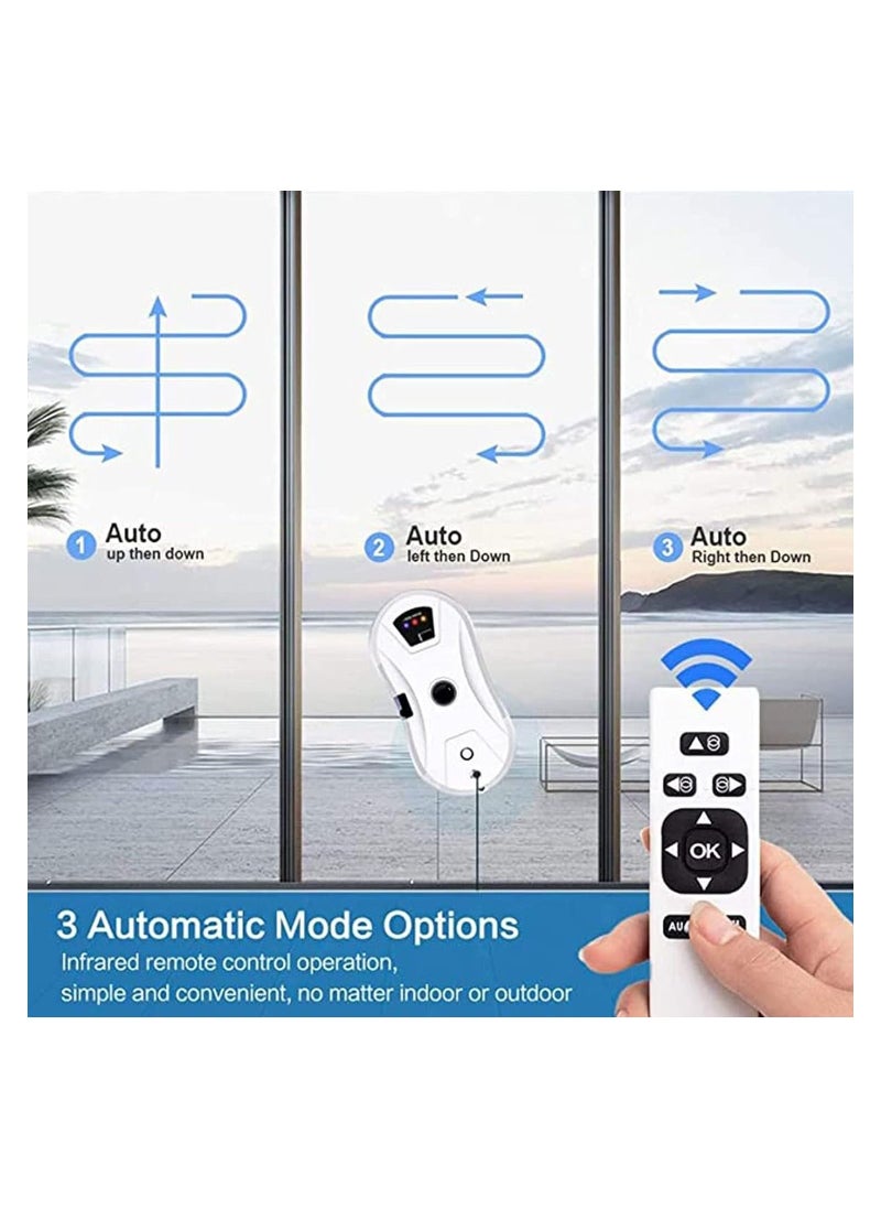 Window Glass Cleaning Automatic Smart Robot Cleaner Intelligent Automatic Cleaner Robot with Ultrasonic Water Spray And Control for Outdoor/Indoor Windows Table Tile Ceiling