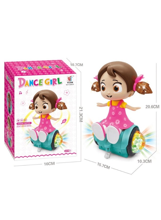 WAHA TOYS Dancing Girl Toy with Flashing Lights, 360° Rotating Musical Dance Doll, Interactive Spinning Toy for Kids - Image 5