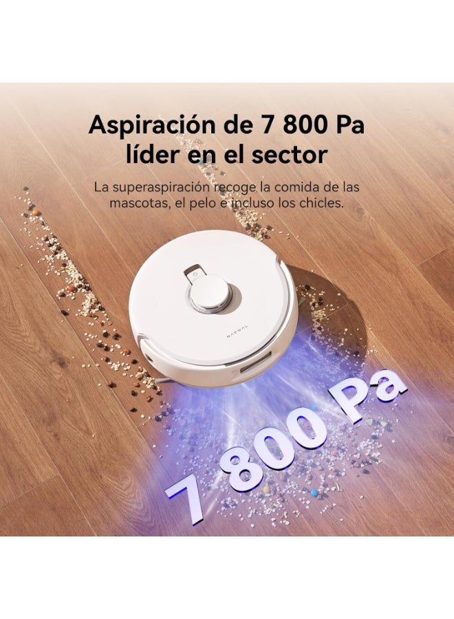 ناروال مكنسة روبوت Freo X Plus مع خاصية الكنس والمسح، قوة شفط 7800 باسكال، تخزين غبار حتى 7 أسابيع، نظام بدون تشابك، تجنب عوائق ثلاثي الليزر، ملاحة LiDAR، خرائط متعددة الطوابق، تحكم عبر التطبيق وAlexa - Image 4