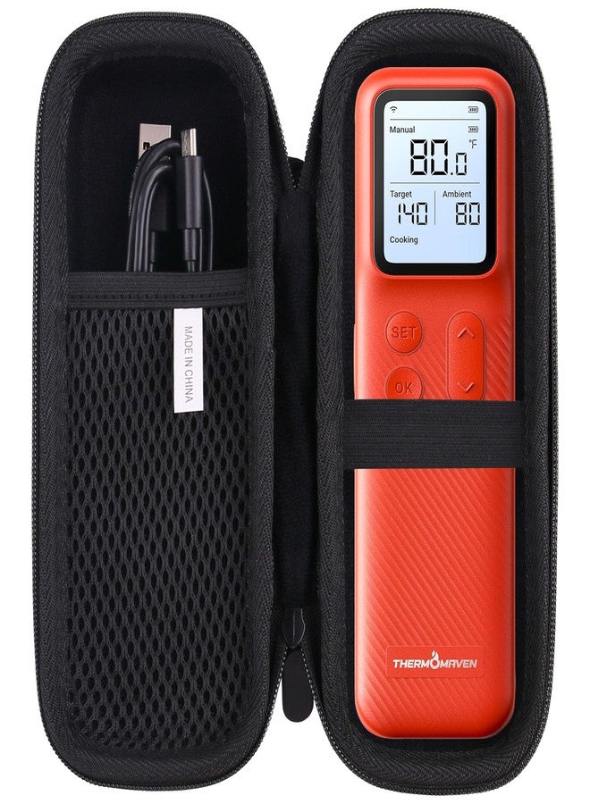 WAIYUCN Hard Carrying Case Compatible with ThermoMaven G1 Smart Bluetooth Wireless Meat Thermometer Case (for ThermoMaven G1) - Image 1