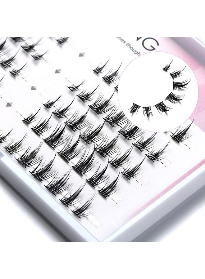 DSLONG Manga Lashes Natural Look Individual Lash Wispy Silky Anime Eyelashes Cluster Japanese Cosplay False Eyelashes Reusable Look Like Extensions Diy At Home (White Moonlight) - Image 4