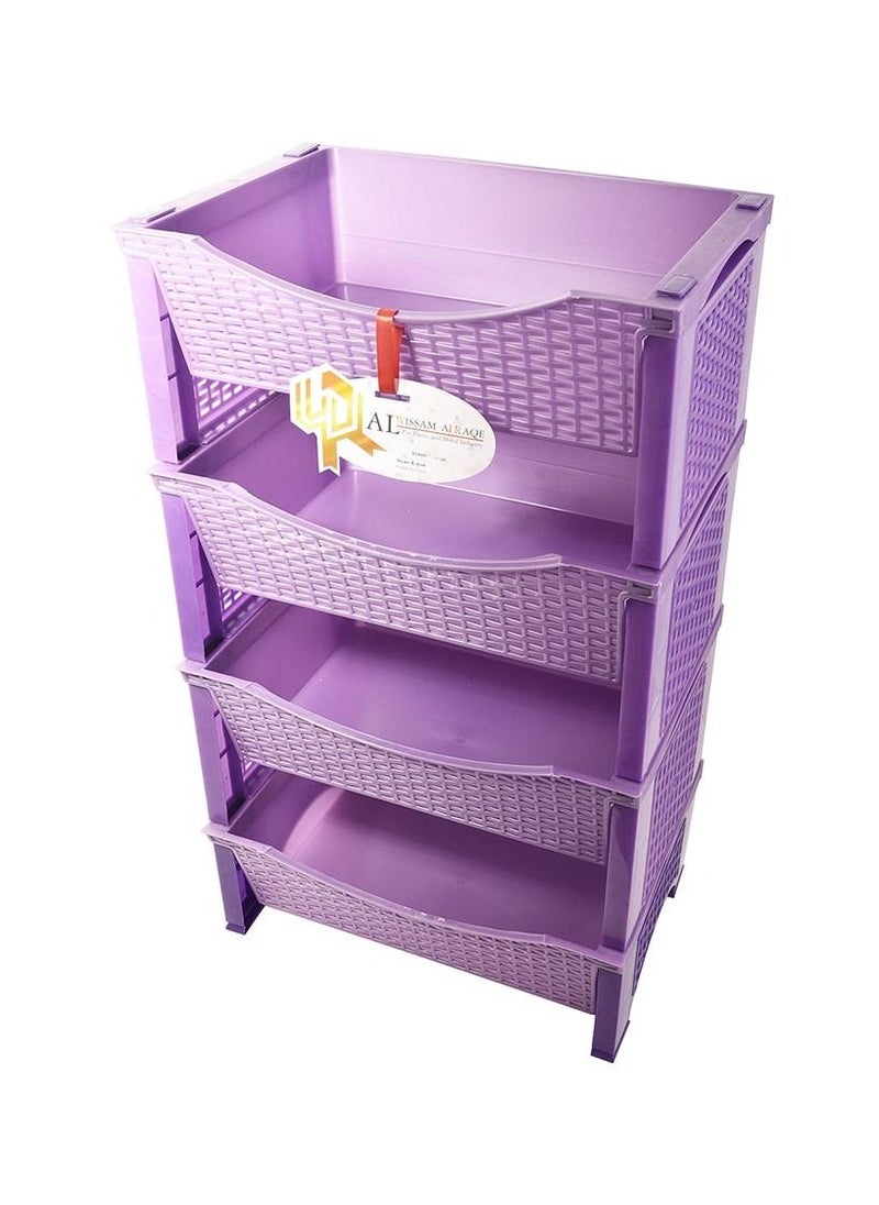 Generic - Multi-Use Storage Shelves Plastic 4 Shelves - Image 1
