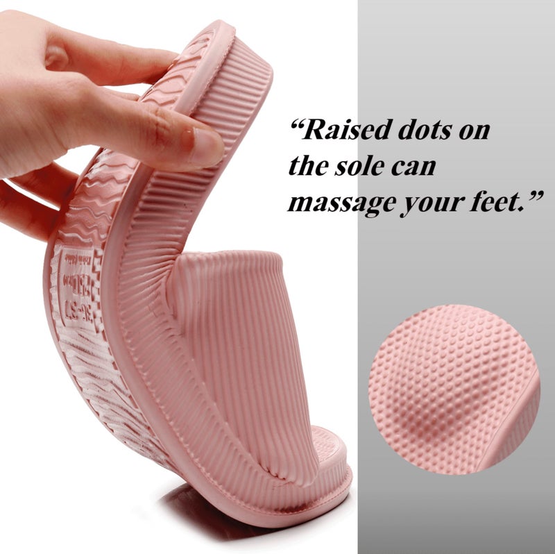 Crazy Lady Cloud Slippers for Women and Men Indoor & Outdoor Pillow Slippers Non Slip Quick Drying Shower Slides Bathroom Sandals Light Weight EVA Platform Environmental Friendly Casual Shoes, - Image 5