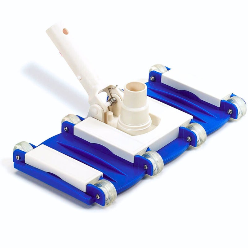 SWIMLINE HYDROTOOLS Manual Vacuum Head Attachment For Inground & Above Ground Pools |Weighted Flexible Swimming Pool Vac Head Rectangle Shape W/ Wheels| Swivel Hose 1-1/4 or 1-1/2â€™â€™| Clean 8150 - Image 1