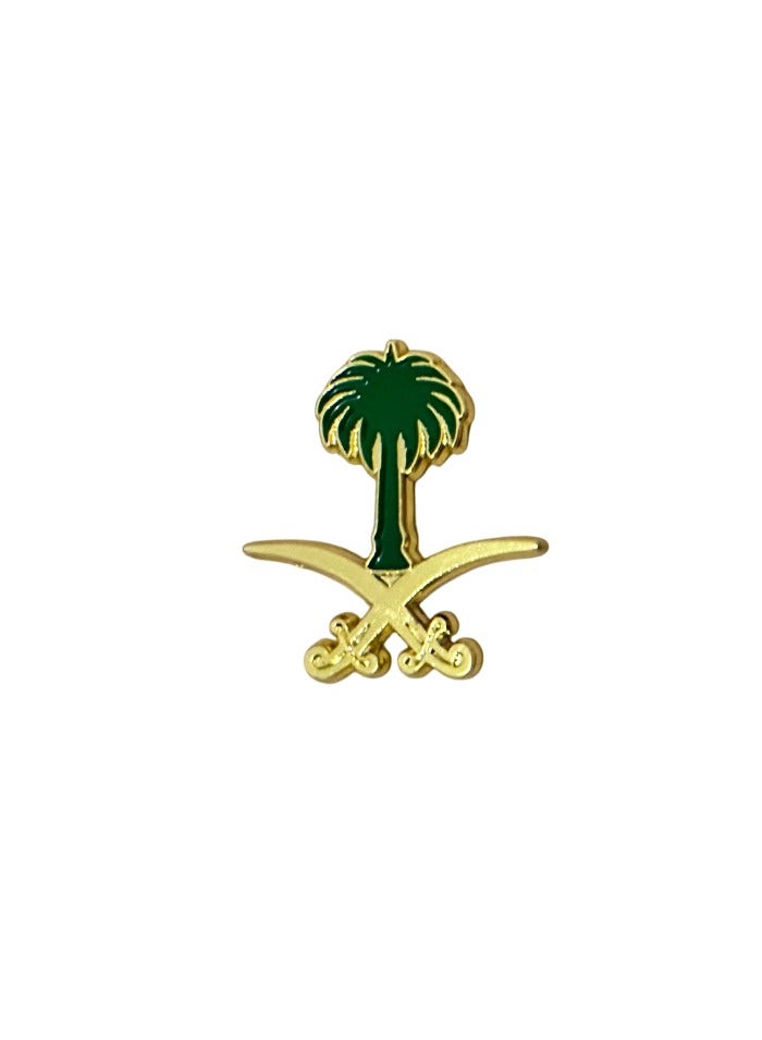 Saudi Arabia logo stickers, two swords and a palm tree, new high quality 3D metal iron mobile phone stickers