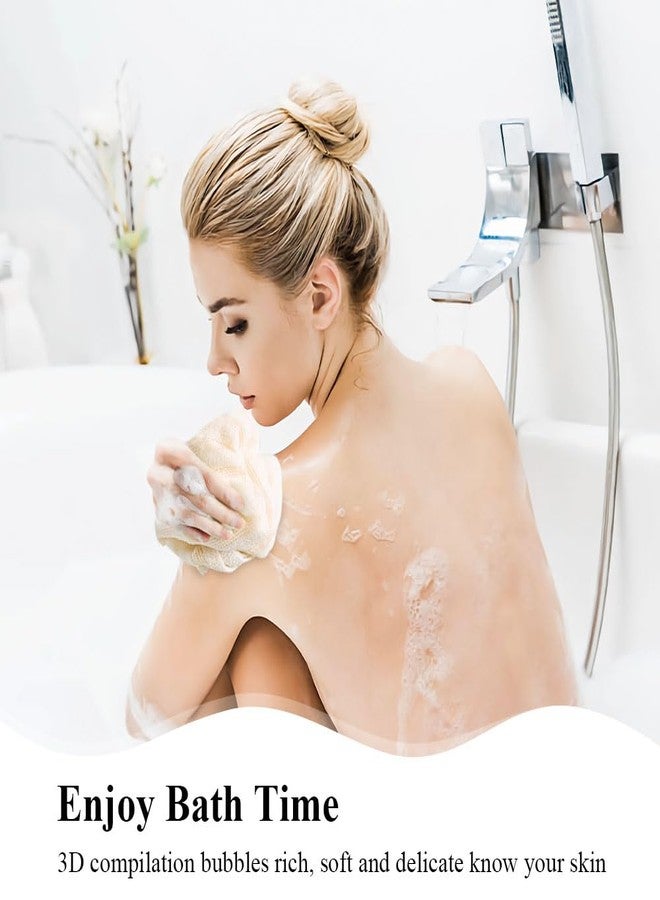 OneNine Exfoliating Shower Towels, 2 Pcs Scrub Cloth, Exfoliating Towel, Exfoliating Washcloth for Showering, Rip-Resistant Exfoliating Washcloth, Back Exfoliator Towels for Women, Men - Image 4