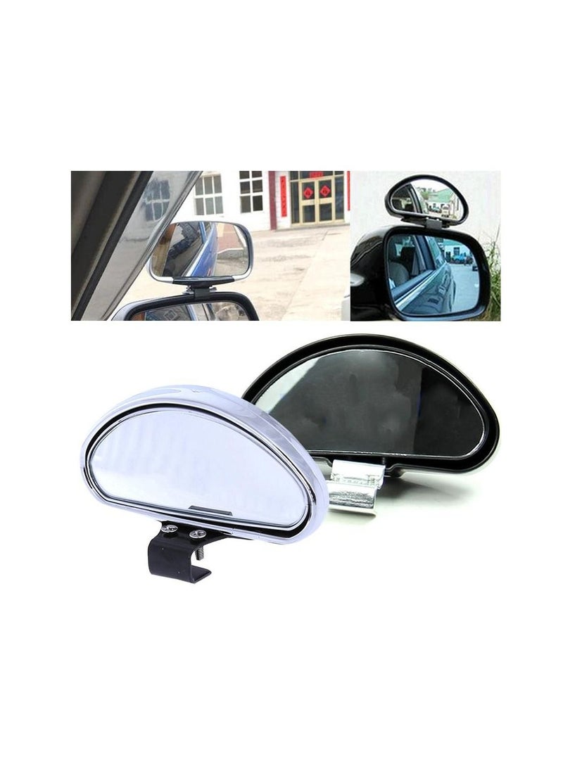 Royal Blind Spot Mirror for Car Wide Angle Viewing (DYT-SY-080) Single Side Adjustable Mirror Black Color  - Image 3