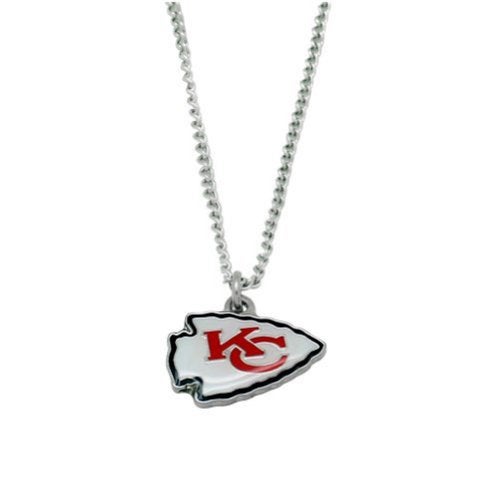 Aminco NFL Kansas City Chiefs Team Logo Pendant Necklace, Silver, Size 4 - Image 2