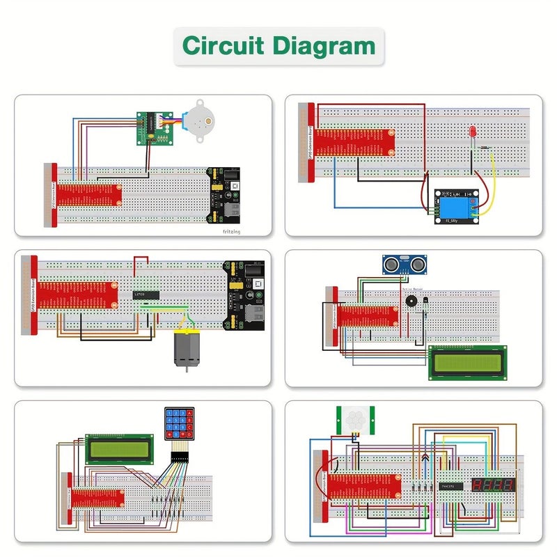 مجموعة البدء LAFVIN Raspberry Pi مع دروس 1Kit لـ Python و C و Java و Scratch - Image 2