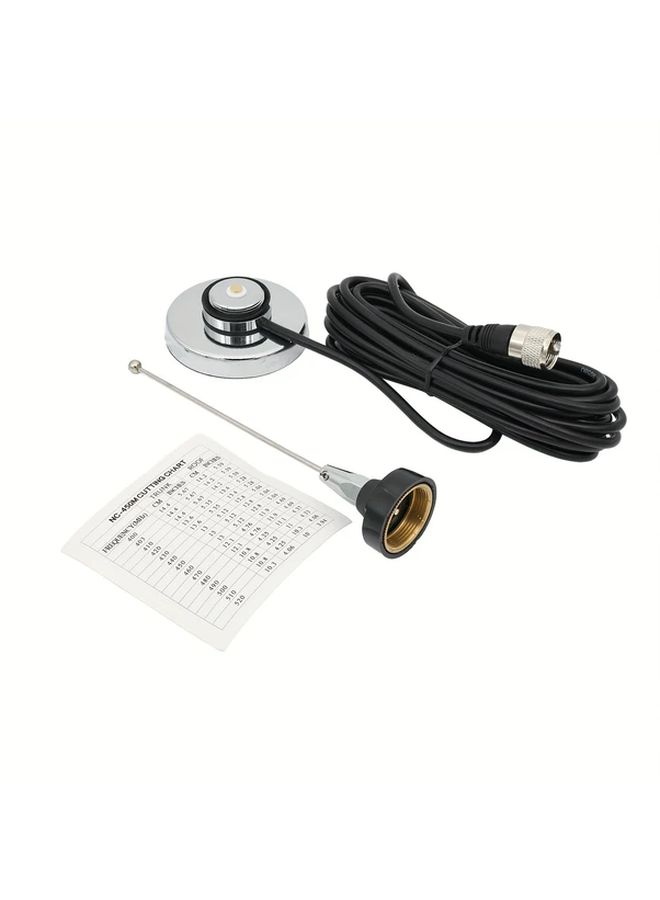 NMO Mount UHF Antenna 400 520MHz NC 450M Portable Car Radio Antenna Flexible Cable - Image 3