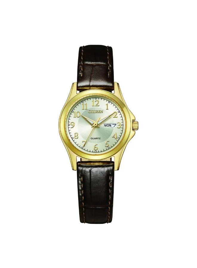 سيتيزن Women's Leather Ladies  Watch EQ0612-07A - 27.5 mm