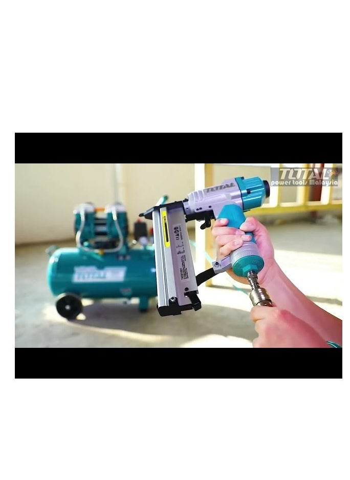 TOTAL Super Total 2 in 1 Combo Air Brad Nailer - 15-50mm with 100PCS Capacity, Includes Staples & Multiple Connectors for Versatile Use  - Image 2
