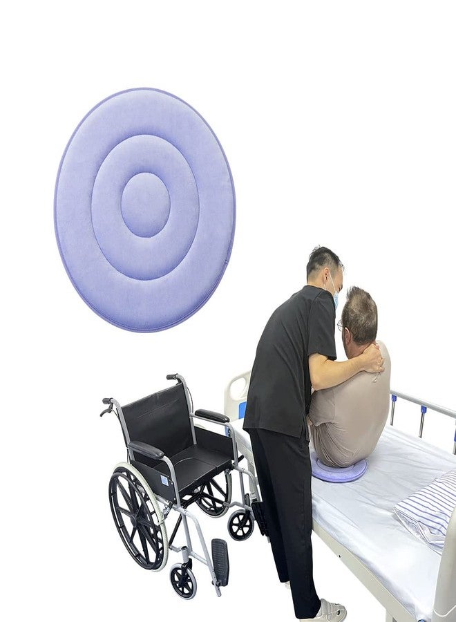 Ehucon Swivel Seat Cushion 360 Degree Rotating Seat Cushion Light Weight Portable Pivot Disc Pad for Elderly, Pregnant Woman, Swivel Car Seat. Easy Turning from Bed to Wheelchair or Chair-17.7"X17.7" - Image 1