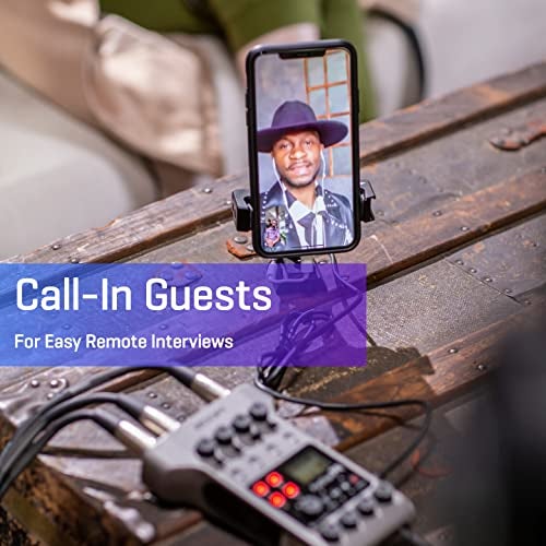 Zoom PodTrak P4 Podcast Recorder, Battery Powered, 4 Microphone Inputs, 4 Headphone Outputs, Phone Input, Sound Pads, Record to SD card, Audio Interface Mode - Image 3