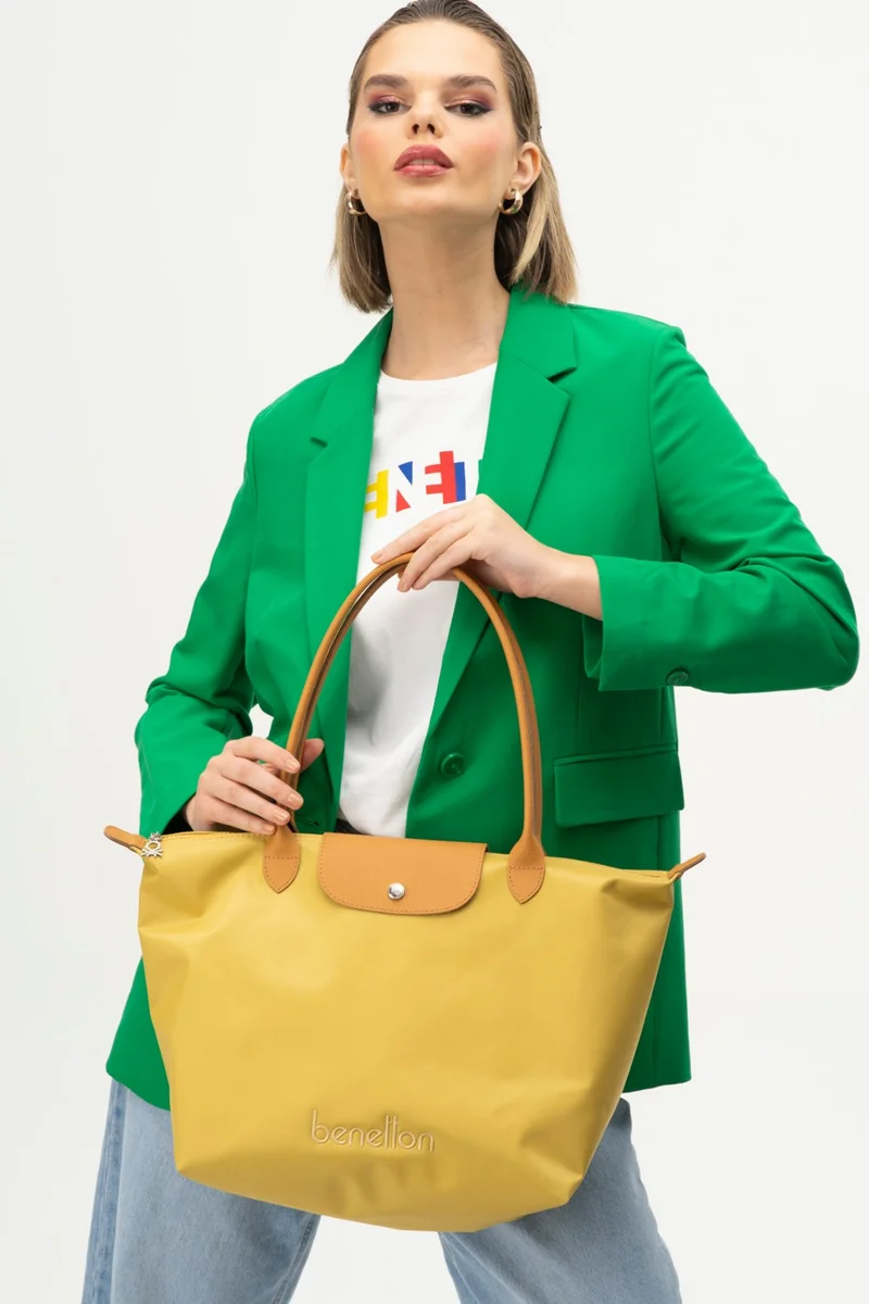 UNITED COLORS OF BENETTON Benetton Women's Handbag Yellow-Camel BNT1355