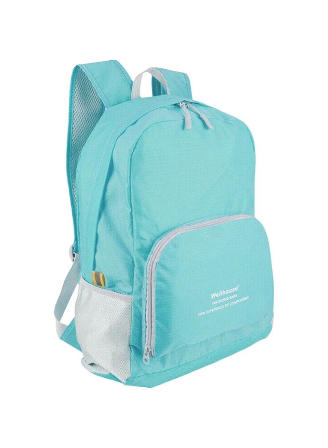 Wellhouse Backpack, Foldable Unisex Backpack, Outdoor Leather Bag, Spare Bag, Waterproof And Lightweight, Sky Blue - Image 2