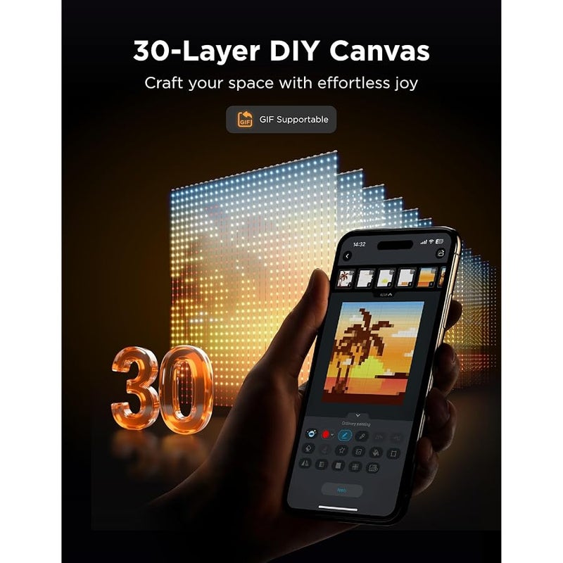 جوفي Govee Smart Curtain Lights Pro, 960 LEDs, 5.4×5.7ft for Holiday Decor - Image 3