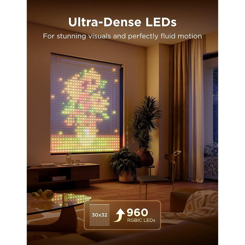 جوفي Govee Smart Curtain Lights Pro, 960 LEDs, 5.4×5.7ft for Holiday Decor - Image 2