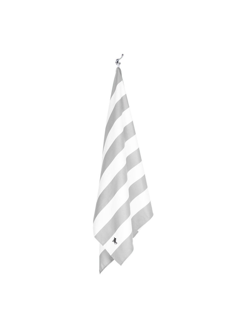 Dock & Bay Dock & Bay Beach Towel, Super Absorbent, Quick Dry, Sand Free, Compact & Lightweight, 100% Recycled Materials, Includes bag - Large (160x90cm) - GOA GREY  - Image 4