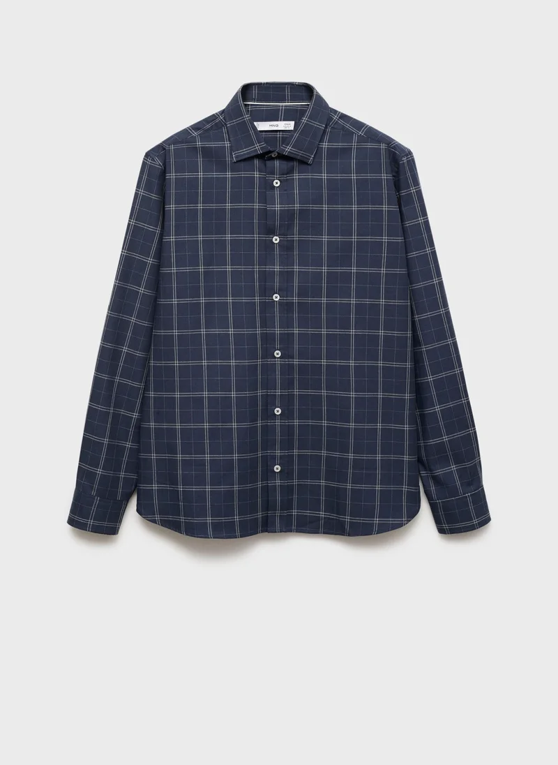 مانجو مان Roma Striped Long Sleeve Regular Fit Shirt