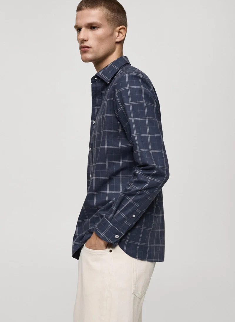 مانجو مان Roma Striped Long Sleeve Regular Fit Shirt