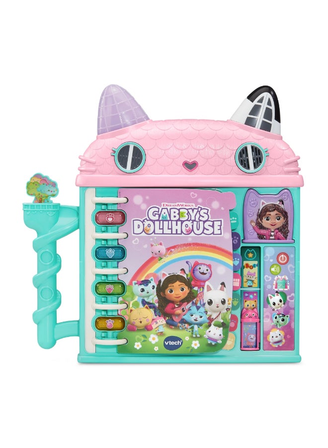 vtech Gabby’s Dollhouse Cat-a-Vator Discovery Book with Lights, Music & Learning (Ages 3+) - Image 1