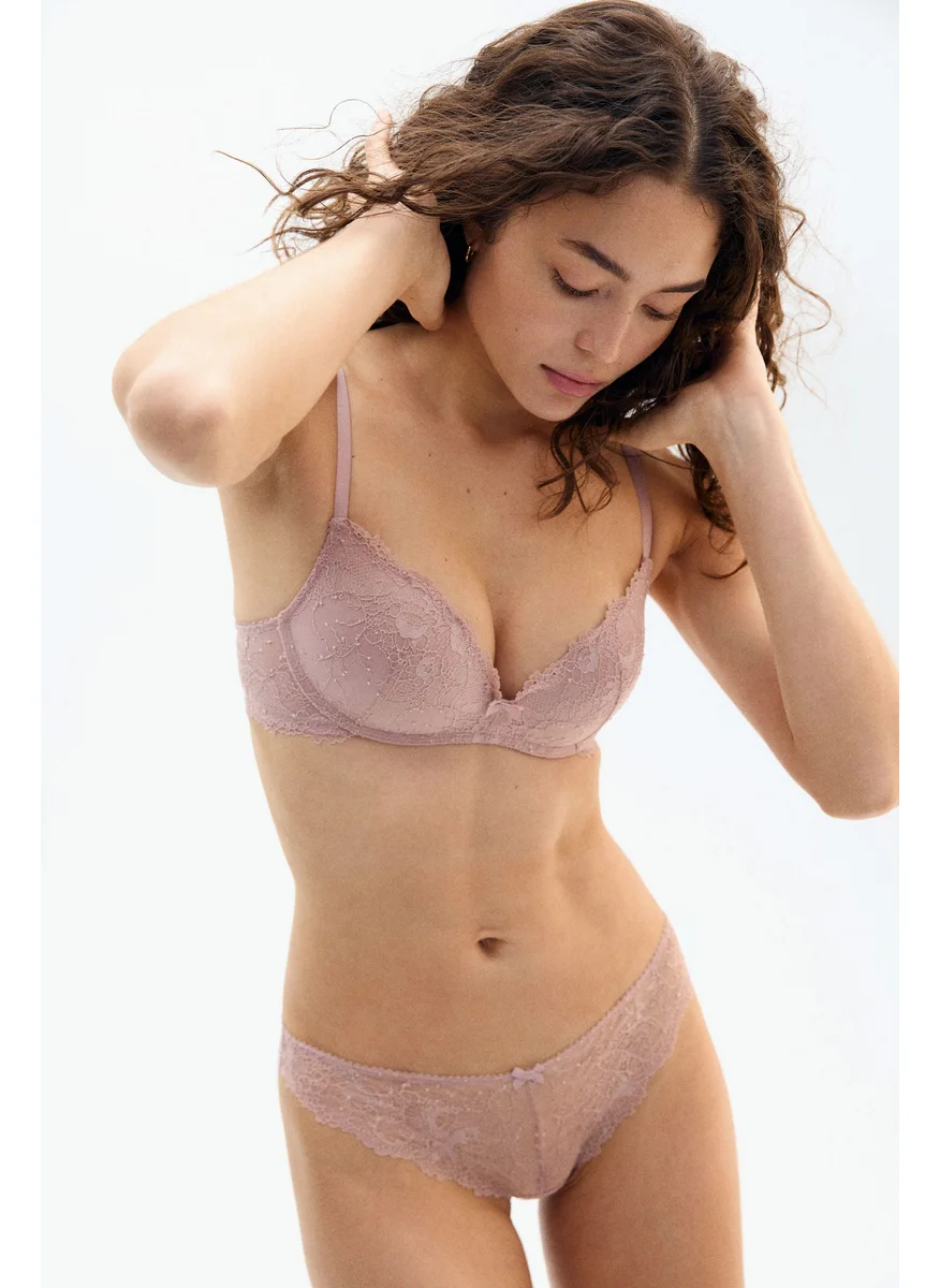 H&M Non-Wired Lace Push-Up Bra