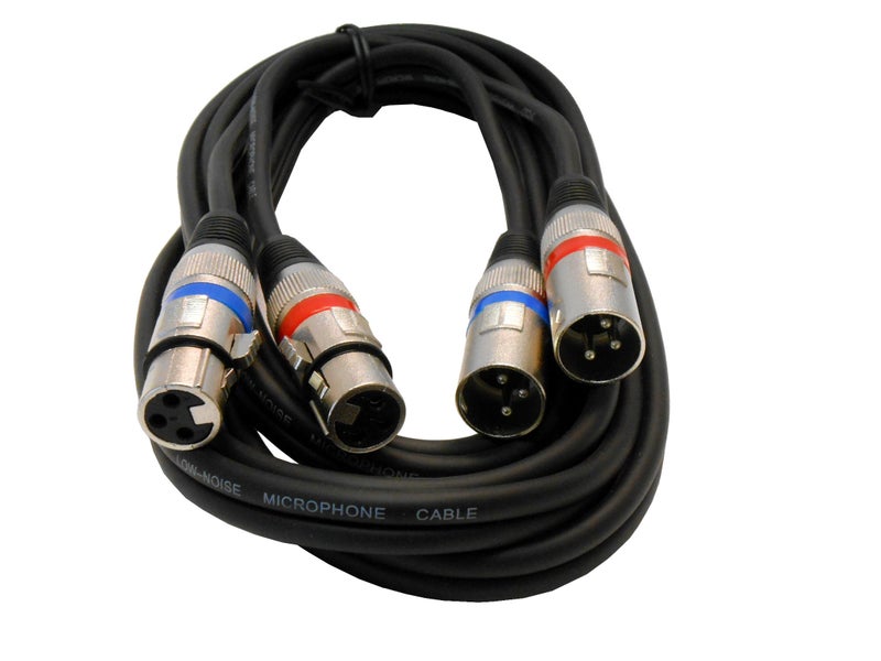 AUDIO 2000'S Audio2000'S Dual Xlrf to Dual Xlrm Balanced Audio Cable (ADC203G) - Image 5