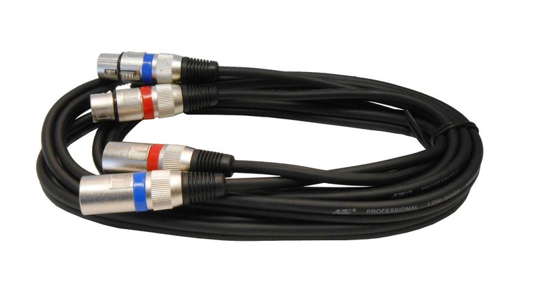 AUDIO 2000'S Audio2000'S Dual Xlrf to Dual Xlrm Balanced Audio Cable (ADC203G) - Image 2