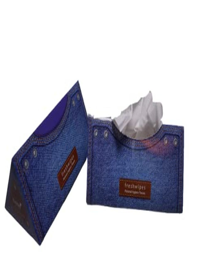 Kosher Jeans Pyramid Facial Tissue Box, Pack of 5, 2 Ply, 50 Pulls Each - Image 3