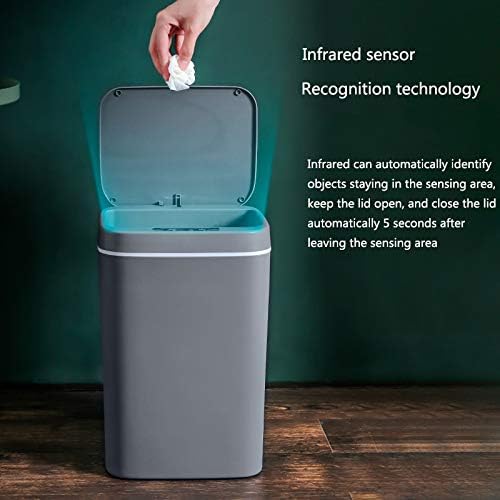 Guellix Infrared Smart Trash Bin Automatic Touchless Dustbin 16L Capacity MotionSensing Technology Stylish Design for Home Low Power Consumption Kitchen Bathroom Waste Bin - Image 4
