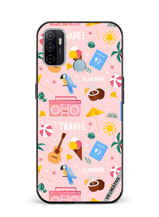 VR CREATIVE Protective Case Cover For Oppo A53 Summer Season Pattern Design Multicolour - Image 1