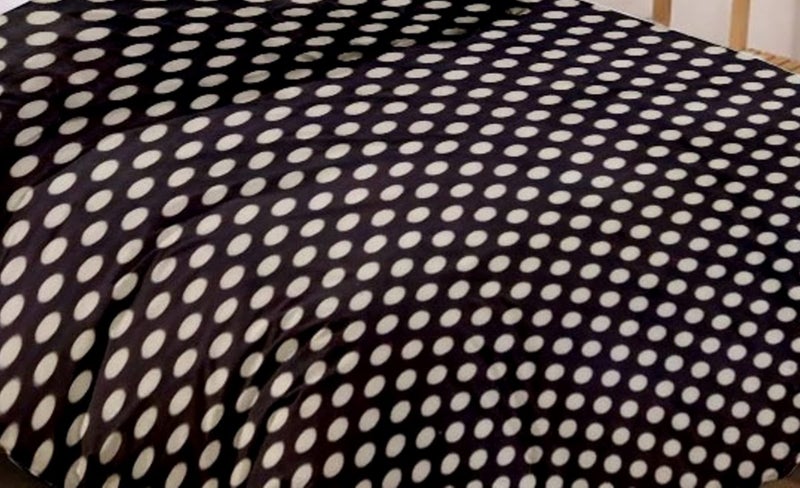 Temoli® Warm Quilt Cover Double Bed with Zipper, Duvet Cover Double Bed Soft Flannel (92x102) Inches. (Circle Brown) - Image 2