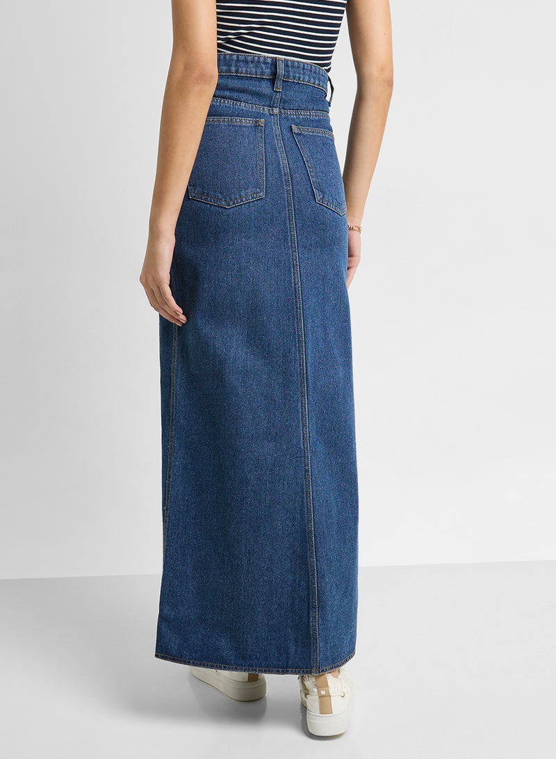 Ginger Denim Maxi Skirt  - Image 3