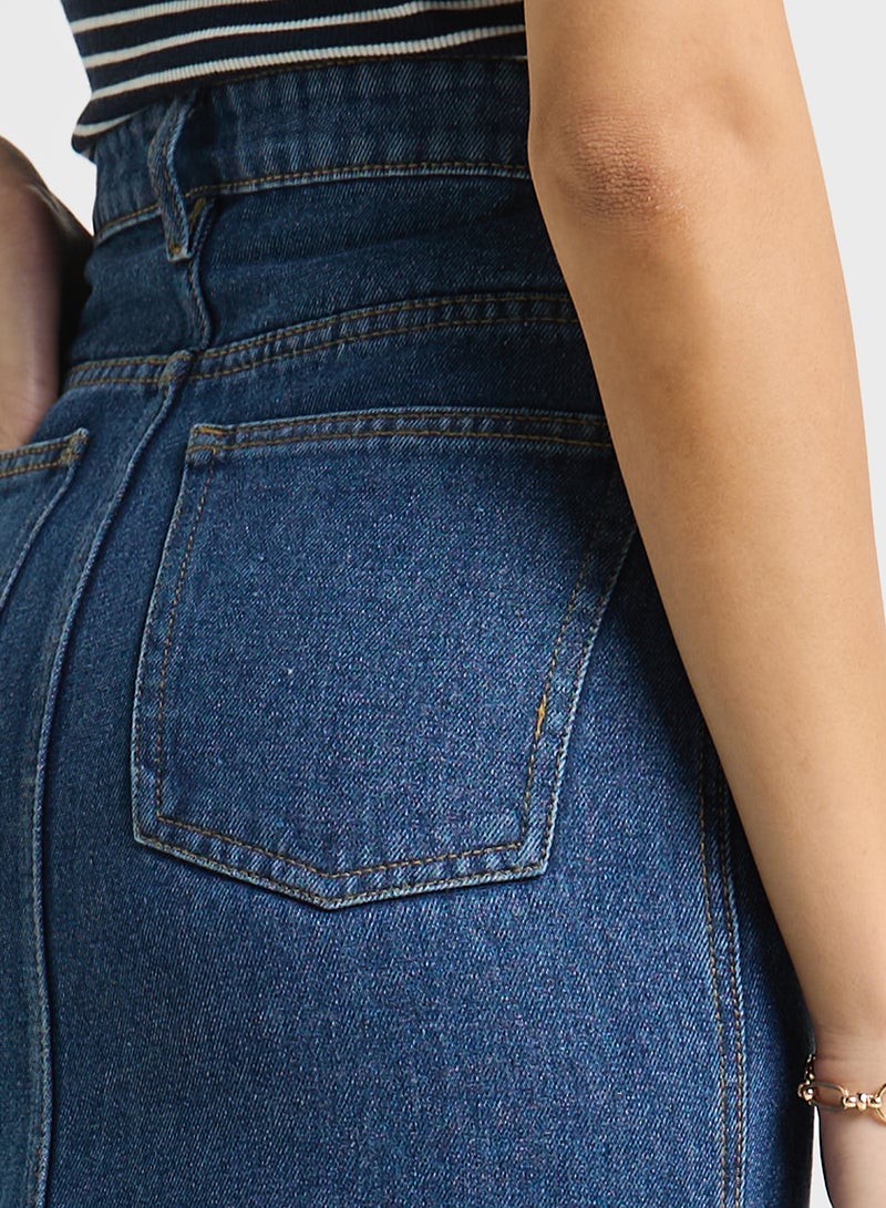 Ginger Denim Maxi Skirt  - Image 5
