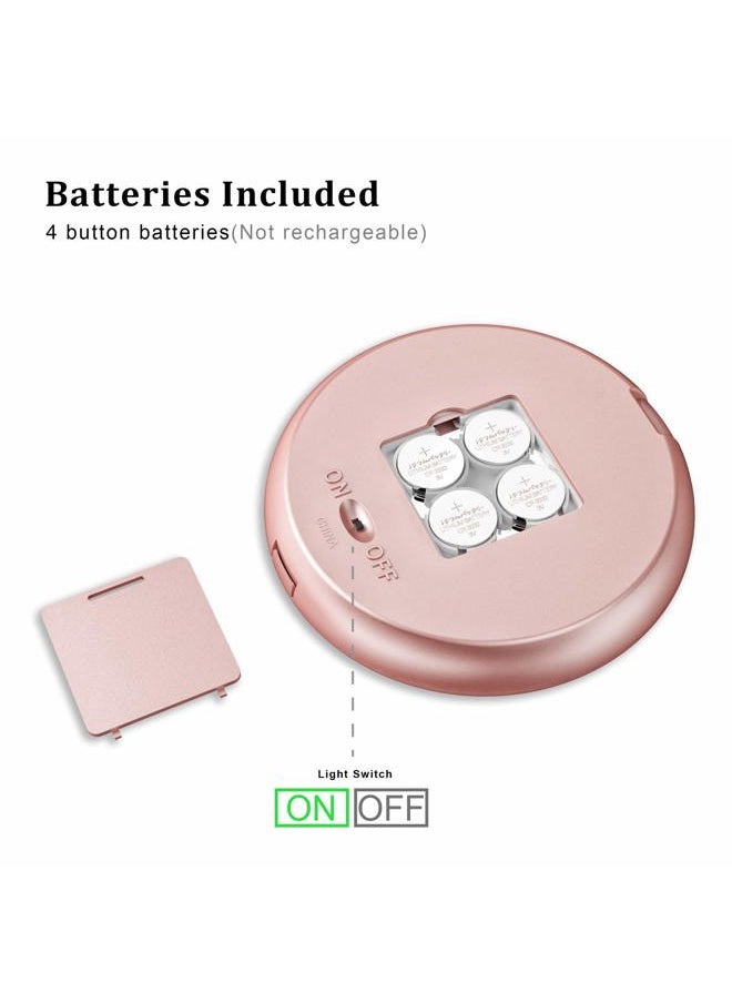 Benbilry - LED Lighted Compact Travel Makeup Mirror with Lights, 1x/7x Magnification, 5 Inch Dual Sided Portable Illuminated – Perfect for Handbag - Image 1