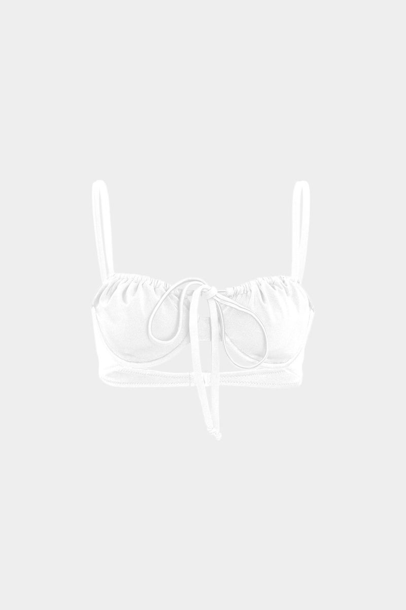 Açelya Okcu Azalea Okcu Premium Shirred Detail Luna Slim Fit Women's Bikini Top  - Image 2