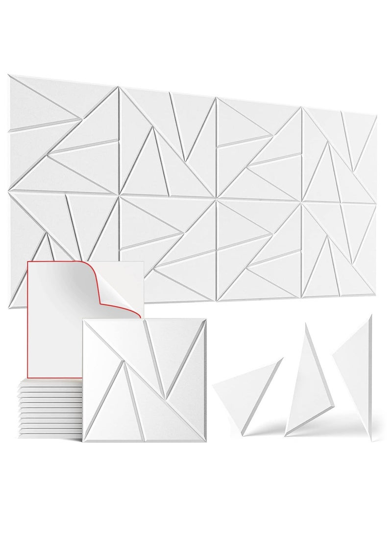 Excefore - 12 Pack Acoustic Panels Self-Adhesive, White Sound Proof Panels, DIY Soundproof Wall Panels High Density, Sound Panels for Wall Decoration and Acoustic Treatment-Suitable for Bedroom, Offices - Image 1