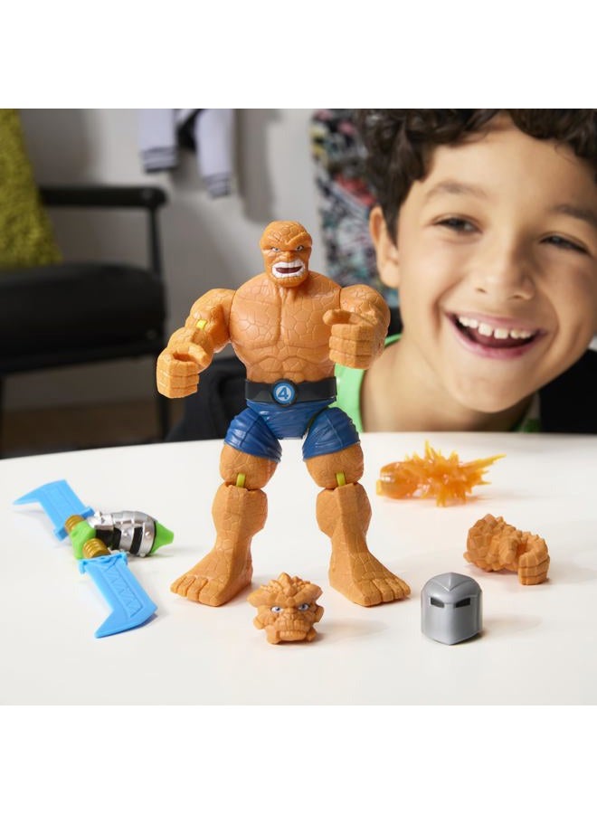 AVENGERS MixMashers Marvel's The Thing Customisable Avengers Mix and Match Deluxe Action Figure & Accessories, Figure Scale 12 cm, Superhero Toy for Children 4 Years and Up - Image 3