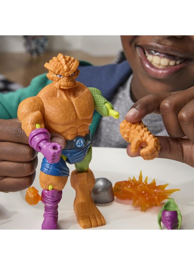 AVENGERS MixMashers Marvel's The Thing Customisable Avengers Mix and Match Deluxe Action Figure & Accessories, Figure Scale 12 cm, Superhero Toy for Children 4 Years and Up - Image 5