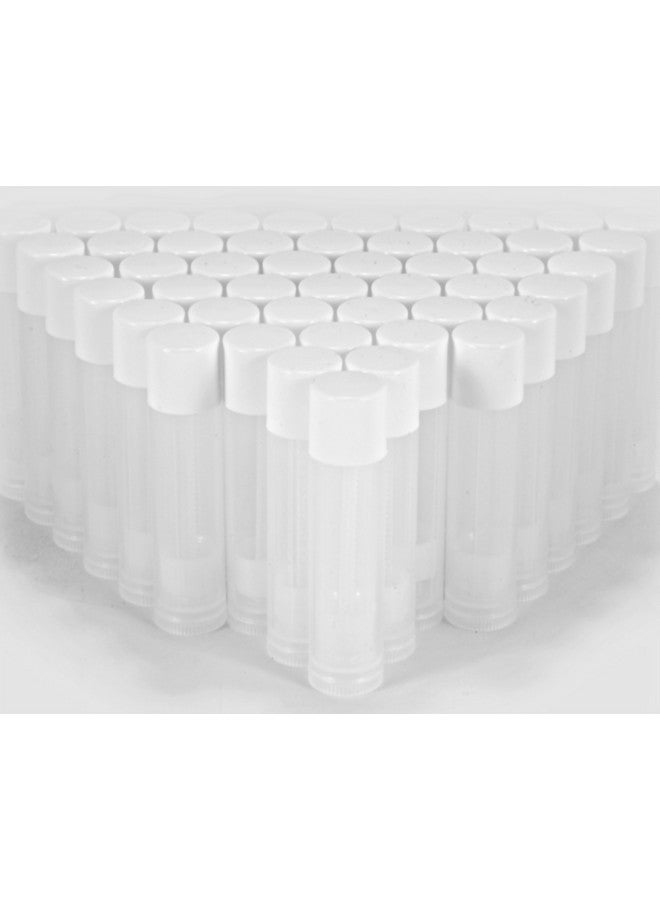 Vivaplex Vivaplex 50, Clear, Empty, 5.5 ml Lip Balm Tubes with White Caps - Image 4