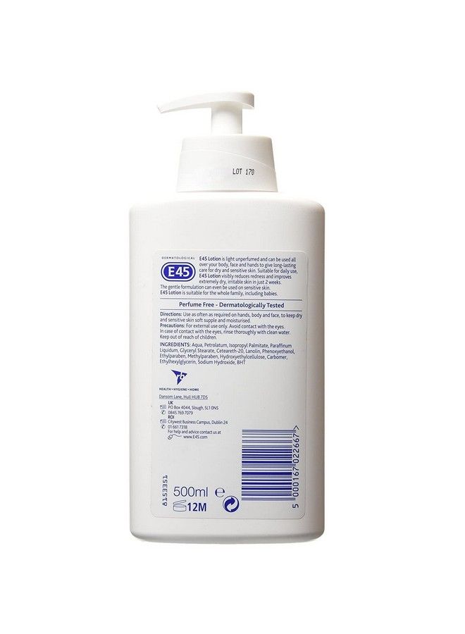 e45 Dermatological Moisturising Lotion (500Ml) Pack Of 2 - Image 3