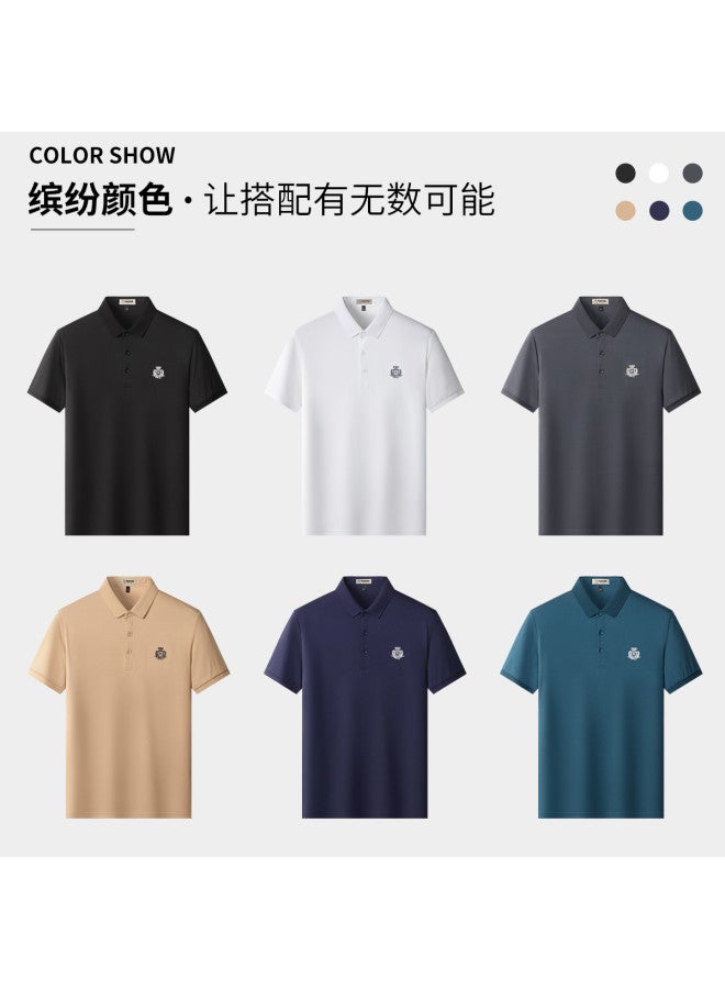 Tucano summer Essential Minimalist Business Style Men's T-shirt Solid Color Comfortable Men's T-shirt Top - Image 5