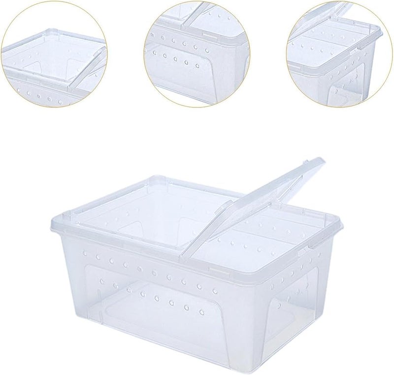 White Reptile Breeding Box Portable Habitat Cage for Turtles Frogs Scorpions - Image 3