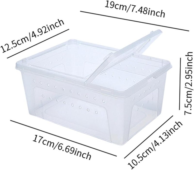 White Reptile Breeding Box Portable Habitat Cage for Turtles Frogs Scorpions - Image 5