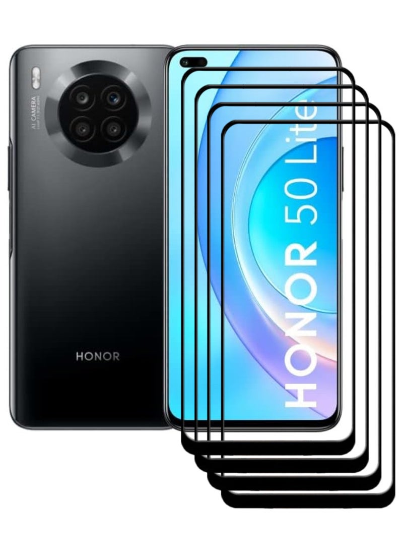 ACLIX 4 Pieces Antistatic ESD Dustproof Premium Quality High Definition Tempered Glass Screen Protector Designed For Honor 50 Lite - Image 1