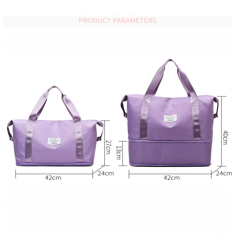 U/D Womens travel bags, Large Capacity Folding Travel Bag, Pink, Large, Travel Bag, Tote Bag,tote Bags,duffel Bags for Traveling - Image 2