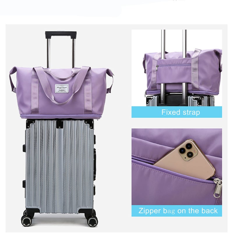 U/D Womens travel bags, Large Capacity Folding Travel Bag, Pink, Large, Travel Bag, Tote Bag,tote Bags,duffel Bags for Traveling - Image 3