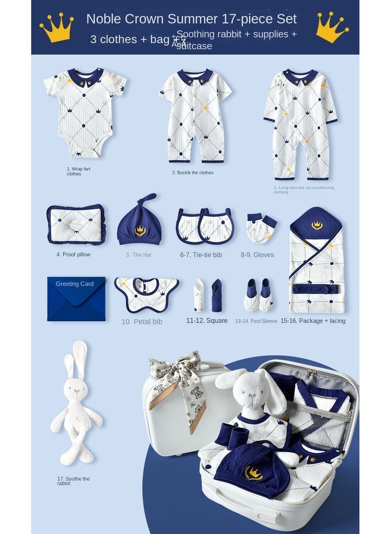 ORiTi Newborn Baby Gifts Set Newborn Layette Gifts Set Baby Girl Boys Gifts Premium Cotton Baby Clothes Accessories Set - Image 1