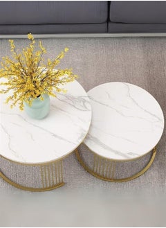 Luxury Marble-Effect Nesting Coffee Tables with Gold Metal Frame - pzsku/Z0147898779422977B264Z/45/_/1727638464/0914604b-4868-4515-968f-733b1a6356fe